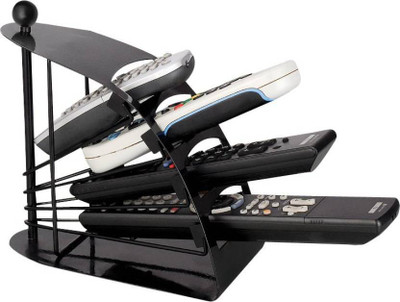 

Action World Minit Remote Stand 2 pcs Iron Wall Shelf(Number of Shelves - 4, Black)