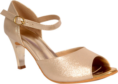 

Bora Bora Women Gold Heels