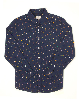 

Pepe Jeans Boys Printed Casual Dark Blue Shirt