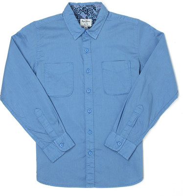 

Pepe Jeans Boys Solid Casual Blue Shirt