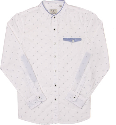 

Pepe Jeans Boys Printed Casual White Shirt