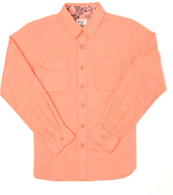 

Pepe Jeans Boys Solid Casual Pink Shirt, Coral