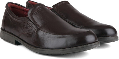 

Woods Genuine Leather by Woodland Slip On Shoes For Men(Brown