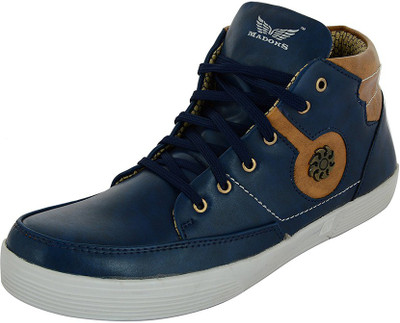 

Madoks Men's Handmade Casual Shoes Casuals For Men(Blue