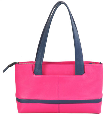 

AzraJamil Women Casual Pink Genuine Leather Sling Bag