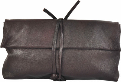 

AzraJamil Women Casual Brown Genuine Leather Hand-held Bag