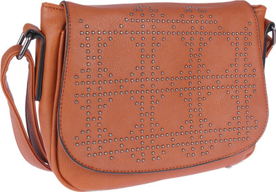 

Fur Jaden Women Casual Tan PU Sling Bag
