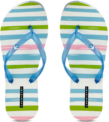 

Chemistry Stripped Flip Flops, Multi color