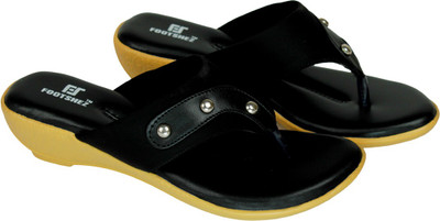 Footshez Slippers, Black