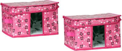 

FULLHOUZ Transparent Pink2 Storage Box(Multicolor)