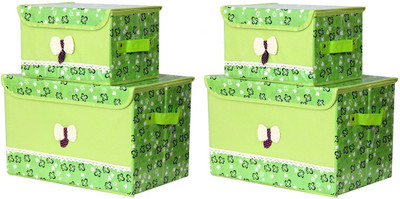 

FULLHOUZ Bow Green2 Storage Box(Multicolor)
