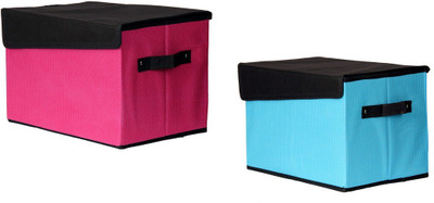 

FULLHOUZ L Head LightBlue1Pink1 Storage Box(Multicolor)