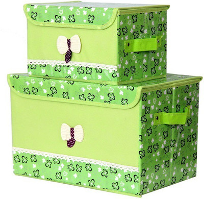 

FULLHOUZ Bow Green Storage Box(Multicolor)