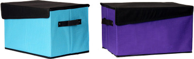 

FULLHOUZ L Head LightBlue1Purple1 Storage Box(Multicolor)