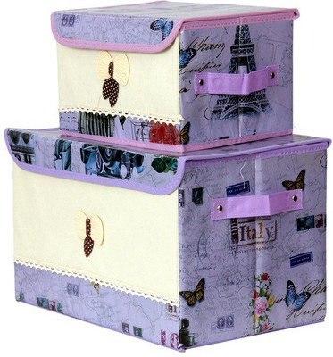 

FULLHOUZ Bow Purple Storage Box(Multicolor)