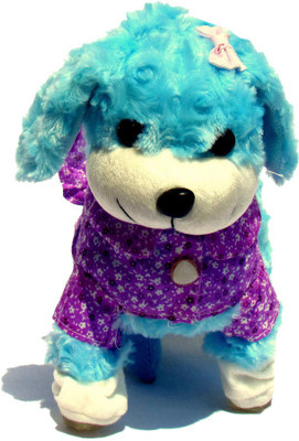 

HALO NATION Funny Dog Plush Toy Musical Battery Operated Dancing Walkable Soft Toy - 15 cm(Pink, Blue), Blue;pink
