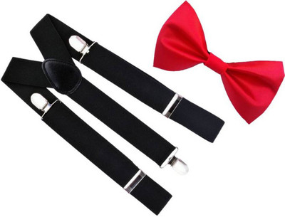 Tahiro Y- Back Suspenders for Men(Red, Black)