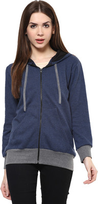 PANNKH Full Sleeve Solid Women Sweatshirt