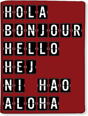 

Nutcaseshop Hola Bonjour Red(Multicolor)