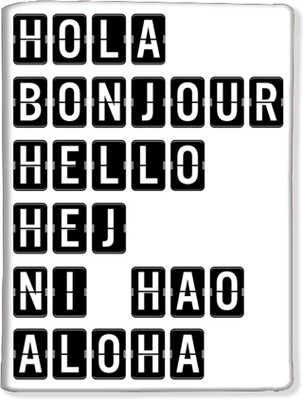 

Nutcaseshop Hola Bonjour White(Multicolor)