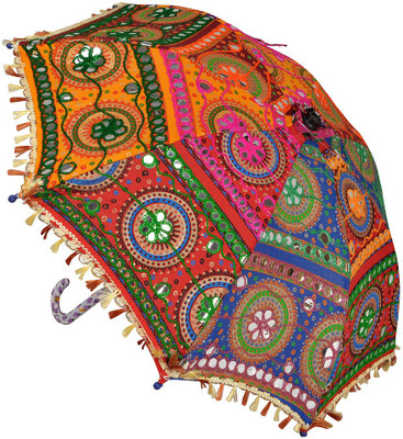 

Lal Haveli Home Decoration Cotton Kids Umbrella(Multicolor)