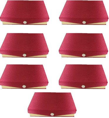 

Addyz Pack of 7 Pcs Kangan Chudi Bangle small Travel Case Makeup Vanity Box(Maroon)
