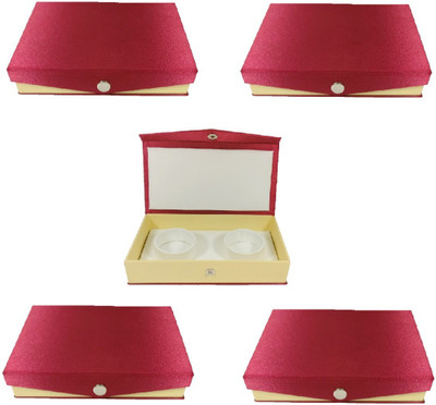 

Addyz Pack of 5 Pcs Kangan Chudi Bangle small Travel Case Makeup Vanity Box(Maroon)