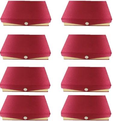 

Addyz Pack of 8 Pcs Kangan Chudi Bangle small Travel Case Makeup Vanity Box(Maroon)