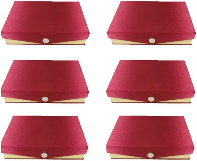 

Addyz Pack of 6 Pcs Kangan Chudi Bangle small Travel Case Makeup Vanity Box(Maroon)