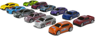 

HALO NATION Die Cast Famous Cars 12 pcs Set(Red, Black), Black;red