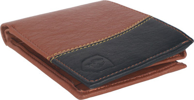 

LANDER Men Tan, Black Artificial Leather Wallet(4 Card Slots)
