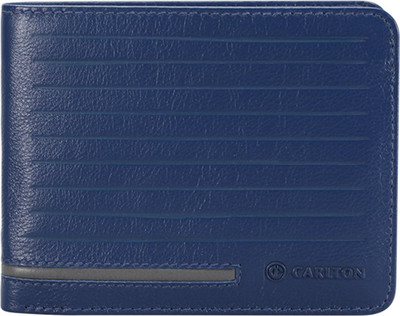 

Carlton Men Casual Blue Genuine Leather Wallet(13 Card Slots), Marine blue