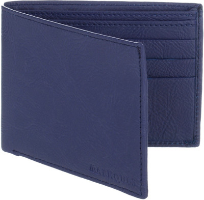 

MARKQUES Men Blue Artificial Leather Wallet(6 Card Slots), Blue-05