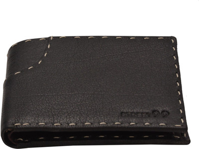 

STREET 99 Men Black Genuine Leather Wallet(6 Card Slots)