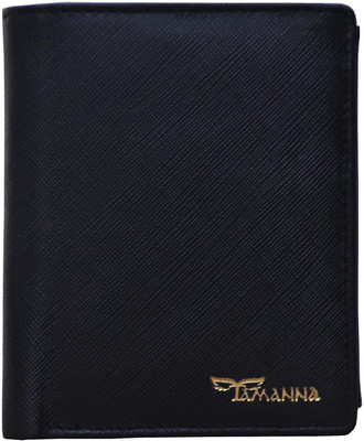 

Tamanna Men Black Genuine Leather Wallet(8 Card Slots)