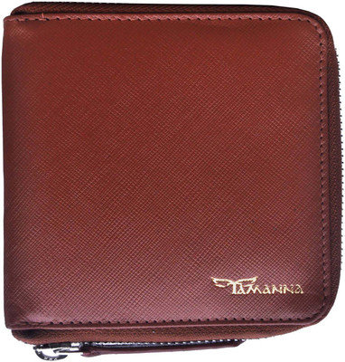 

Tamanna Men Tan Genuine Leather Wallet(8 Card Slots)