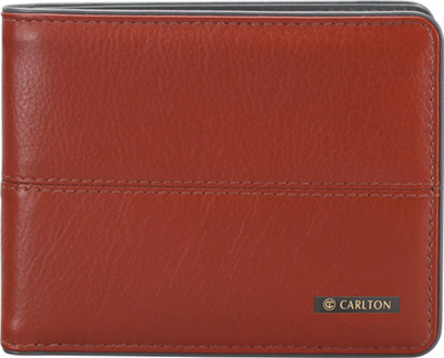 

Carlton Men Casual Brown Genuine Leather Wallet(8 Card Slots), Rust