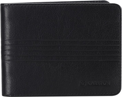 

Carlton Men Formal Black Genuine Leather Wallet(13 Card Slots)