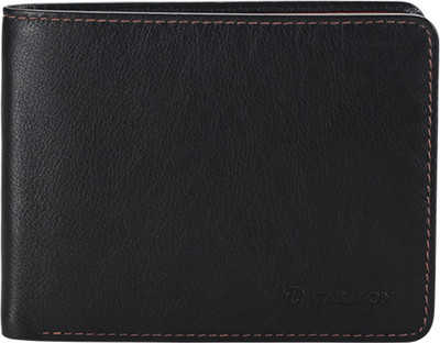 

Carlton Men Casual, Trendy Black Genuine Leather Wallet(4 Card Slots)