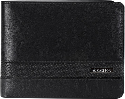 

Carlton Men Black Genuine Leather Wallet(14 Card Slots)