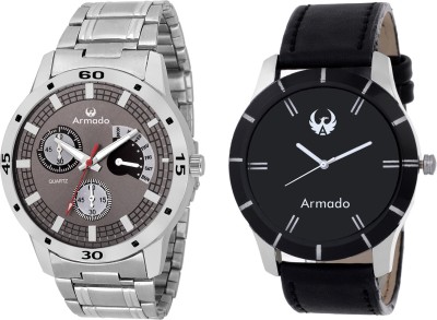 Armado AR-GRY-7193 modern corporate combo Of 2 Analog Watch  - For Men   Watches  (Armado)