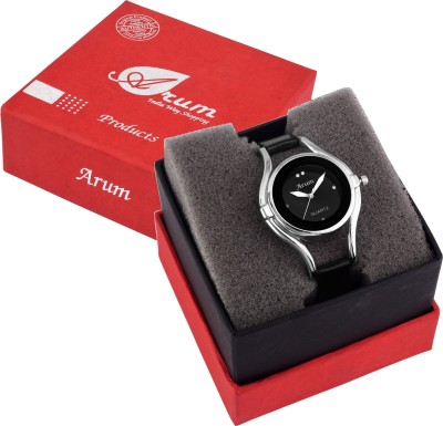 Arum ASWW-005 Specail Black Silver Round Ladies Watch Analog Watch  - For Women   Watches  (Arum)