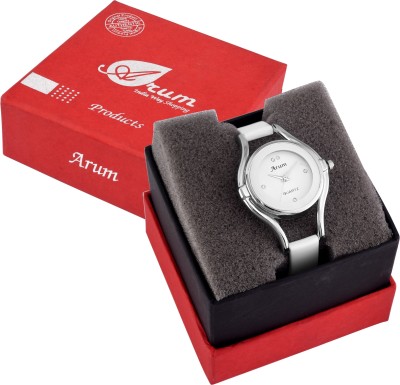 Arum ASWW-006 special White Silver Round Ladies Watch Analog Watch  - For Women   Watches  (Arum)