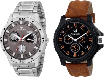 Armado AR-GRY-7162 Unique Combo Of 2 Stylish Analog Watch  - For Men   Watches  (Armado)