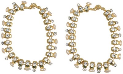 Taj Pearl Ethnic Alloy Anklet(Pack of 2)