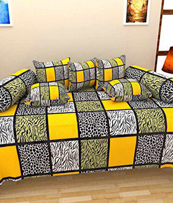

Decor World Cotton Floral Diwan Set