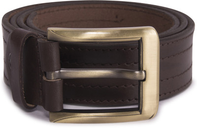 

PRINCE ENTERPRISES Men Brown Genuine Leather Belt, Dark brown