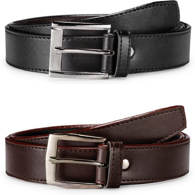 

Arum Men Casual Multicolor Genuine Leather Belt, Black;brown