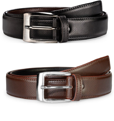 

Arum Men Casual Multicolor Genuine Leather Belt, Black;brown