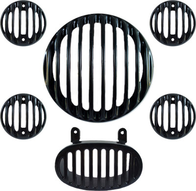 

Poshauto AV Plastic Series Bike Headlight Grill(Black)